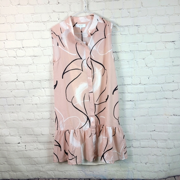 Reiss Anastasia Artist Print Dress Size 2 - Picture 3 of 11